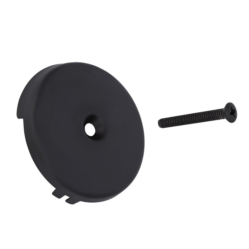 PRIMSOPH One Hole Overflow Faceplate Tub Drain Trim Kit Conversion Kit Assembly Universal Fine Coarse Thread Replacement Matte Black - Image 1